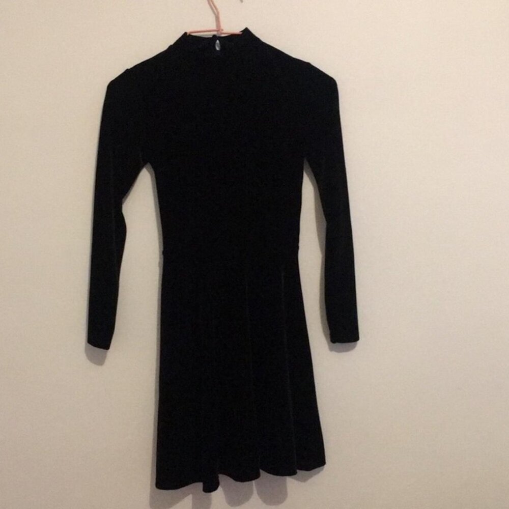 velvet mini dress